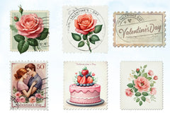 Victorian Valentine Stamps Clipart Bundle - CraftNest - Digital Crafting and Art