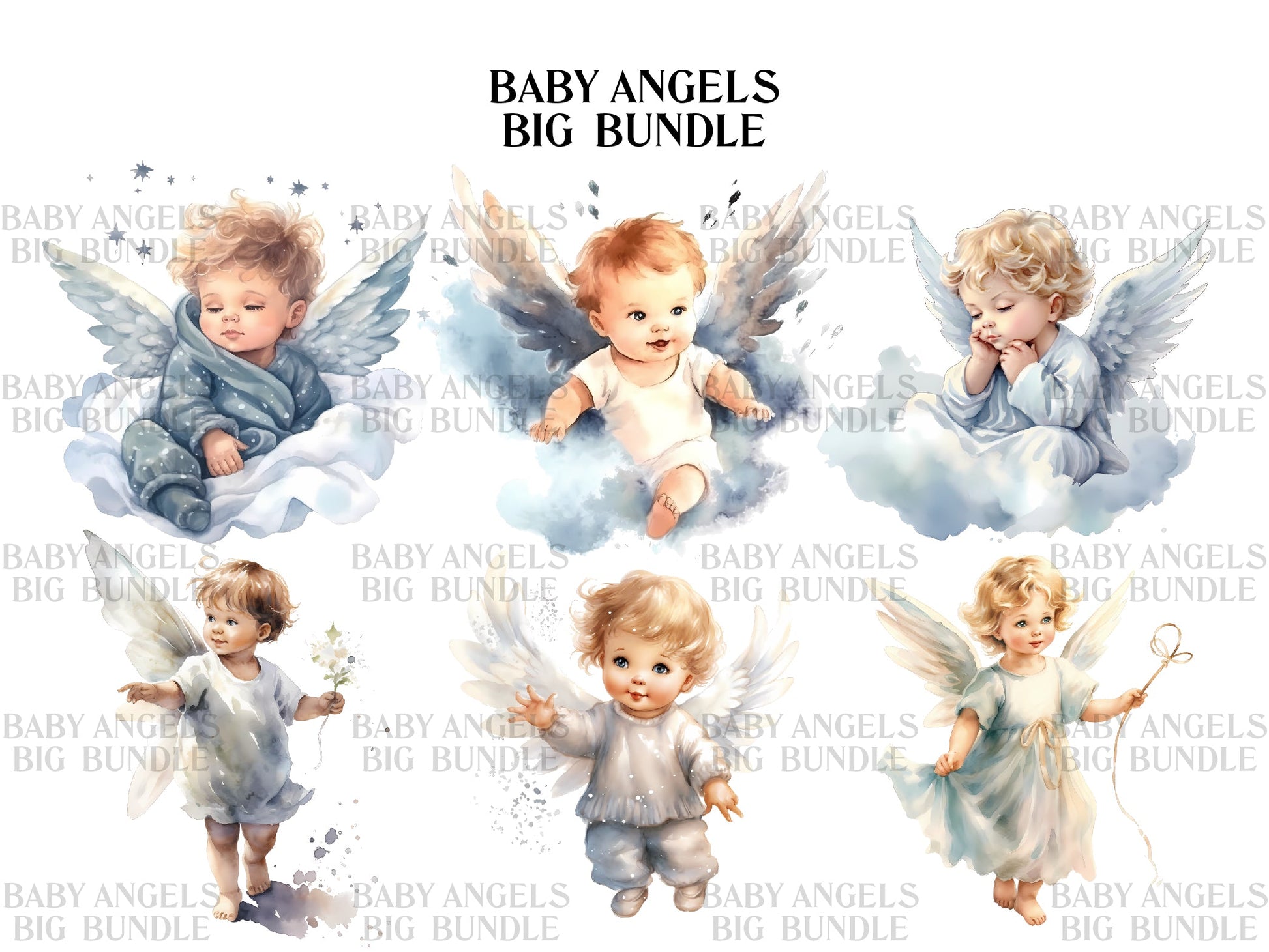 Baby Angels Clipart - CraftNest