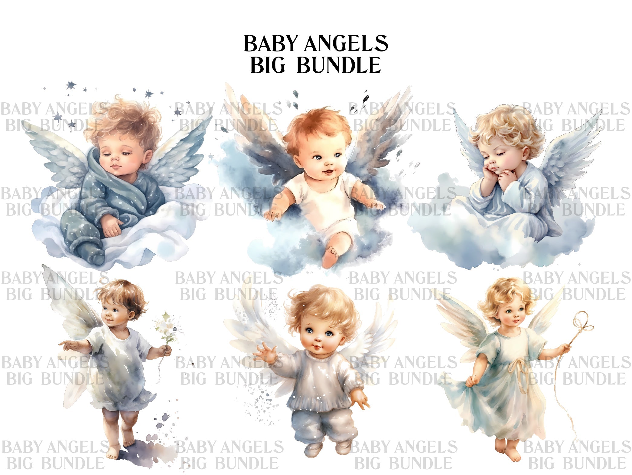 Baby Angels Clipart - CraftNest