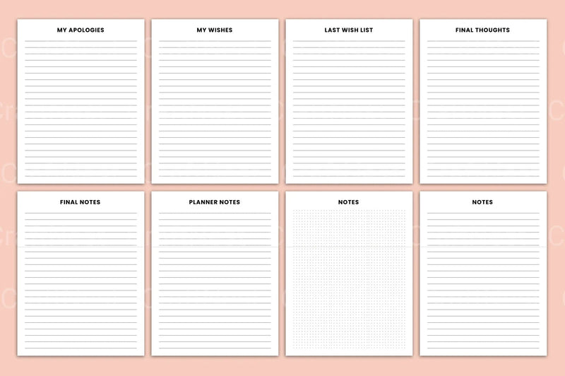 End of Life Planning Guide - CraftNest - Digital Crafting and Art