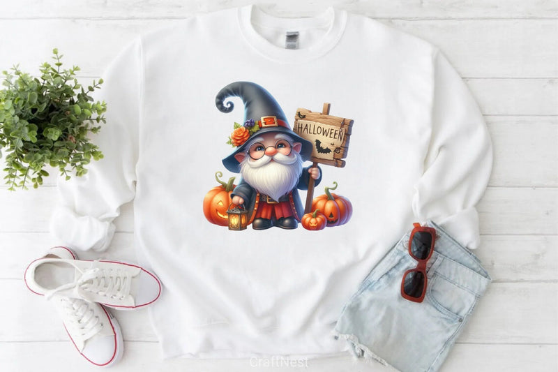 Halloween Gnome Sign Clipart Bundle - CraftNest - Digital Crafting and Art