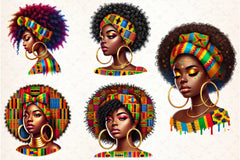 Afro Girl Clipart Bundle - CraftNest - Digital Crafting and Art