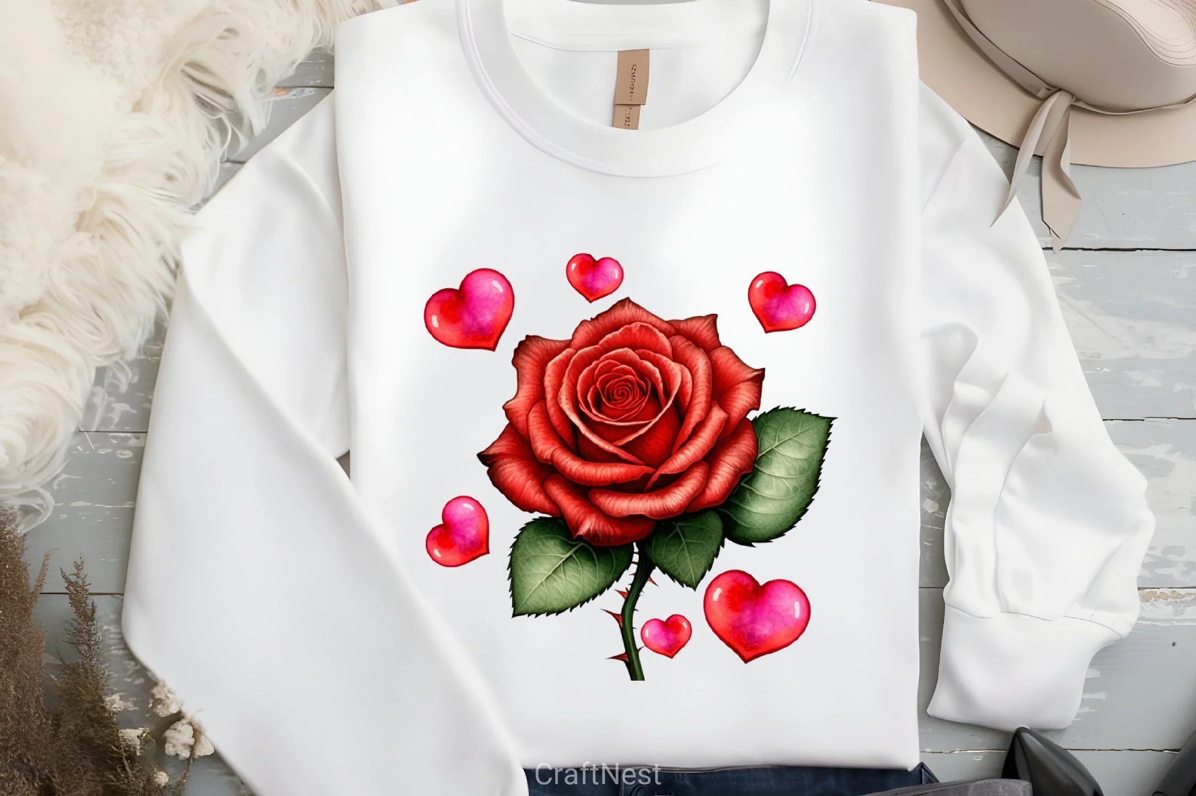 Retro Valentine Clipart Bundle 2 - CraftNest - Digital Crafting and Art