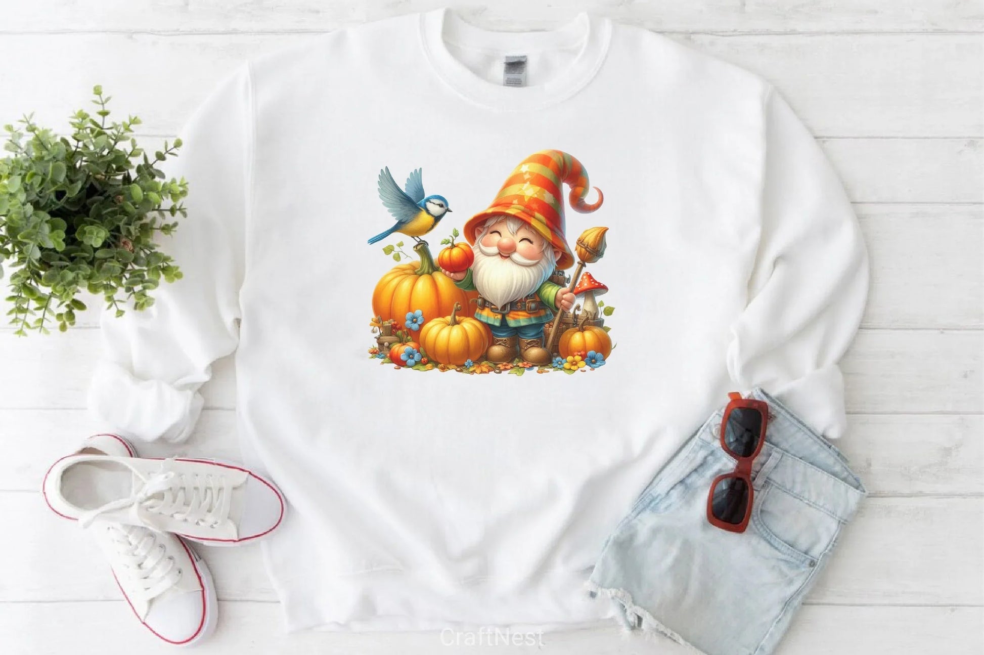 Cute Fall Gnome Clipart Bundle - CraftNest - Digital Crafting and Art