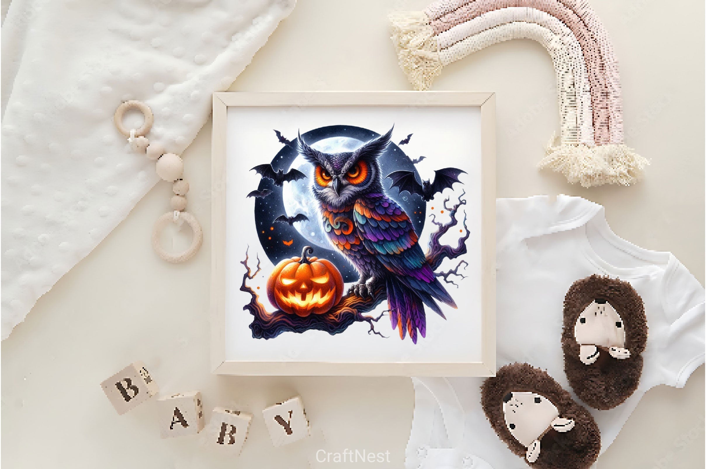 Halloween Owl Gothic Owl Clipart Bundle