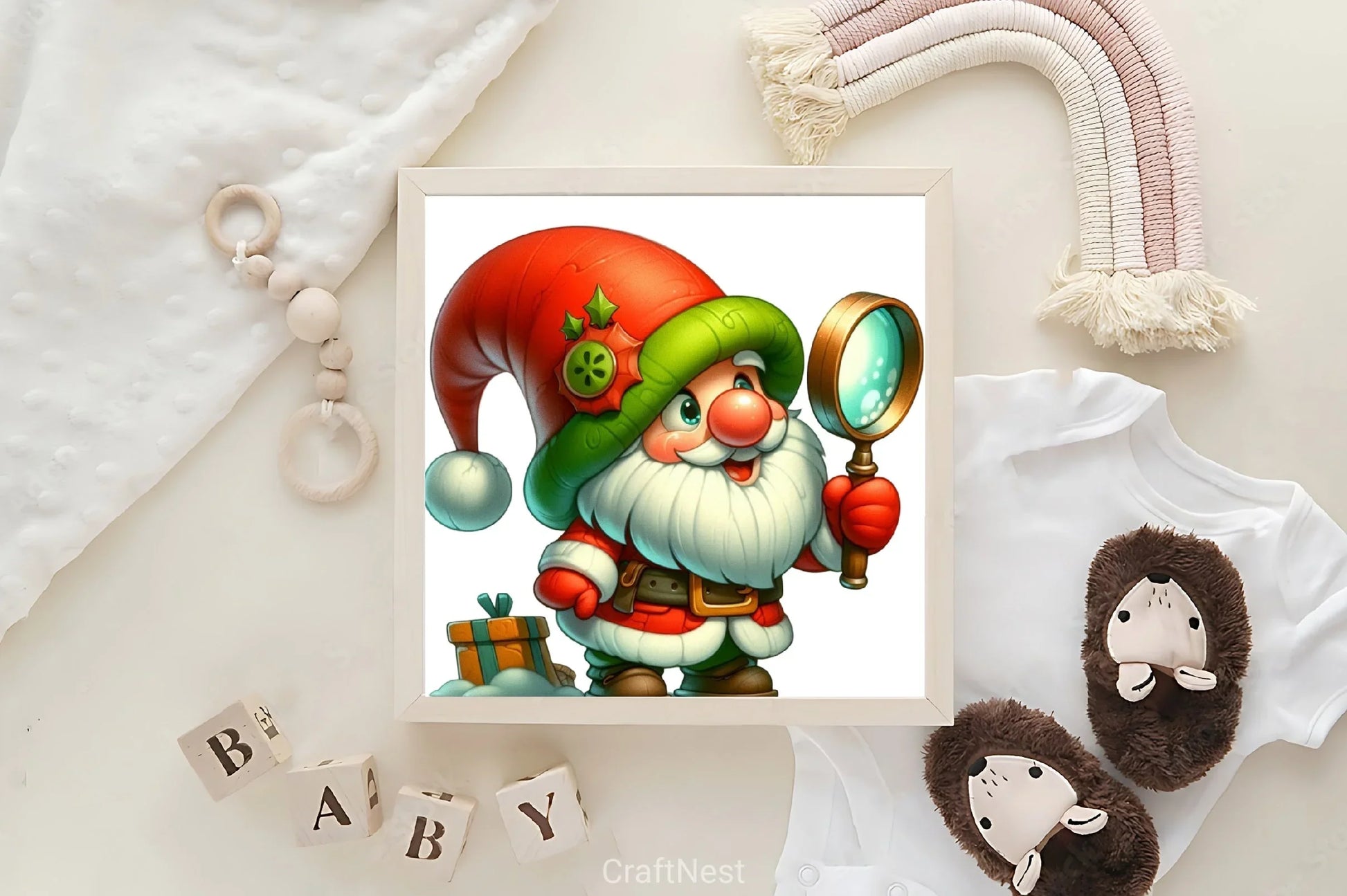 Christmas Retro Gnome Clipart Bundle - CraftNest - Digital Crafting and Art