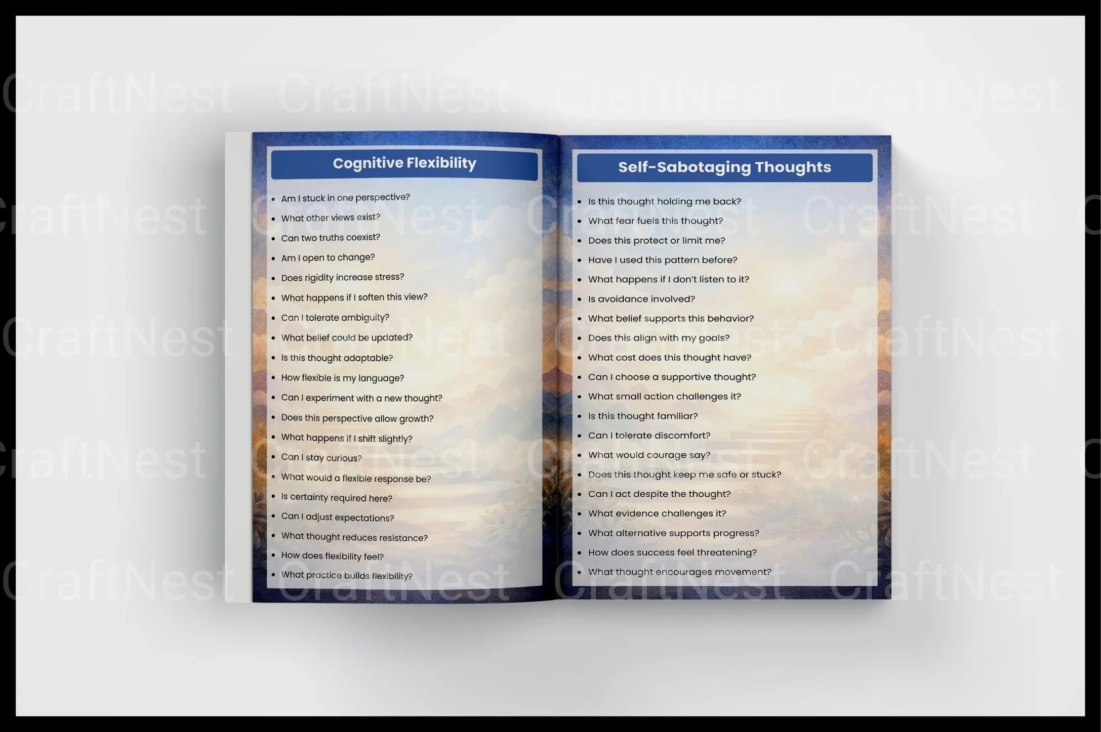 Cognitive Processing Prompts for CBT - CraftNest - Digital Crafting and Art
