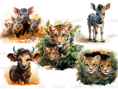 Cute Safari Clipart - CraftNest