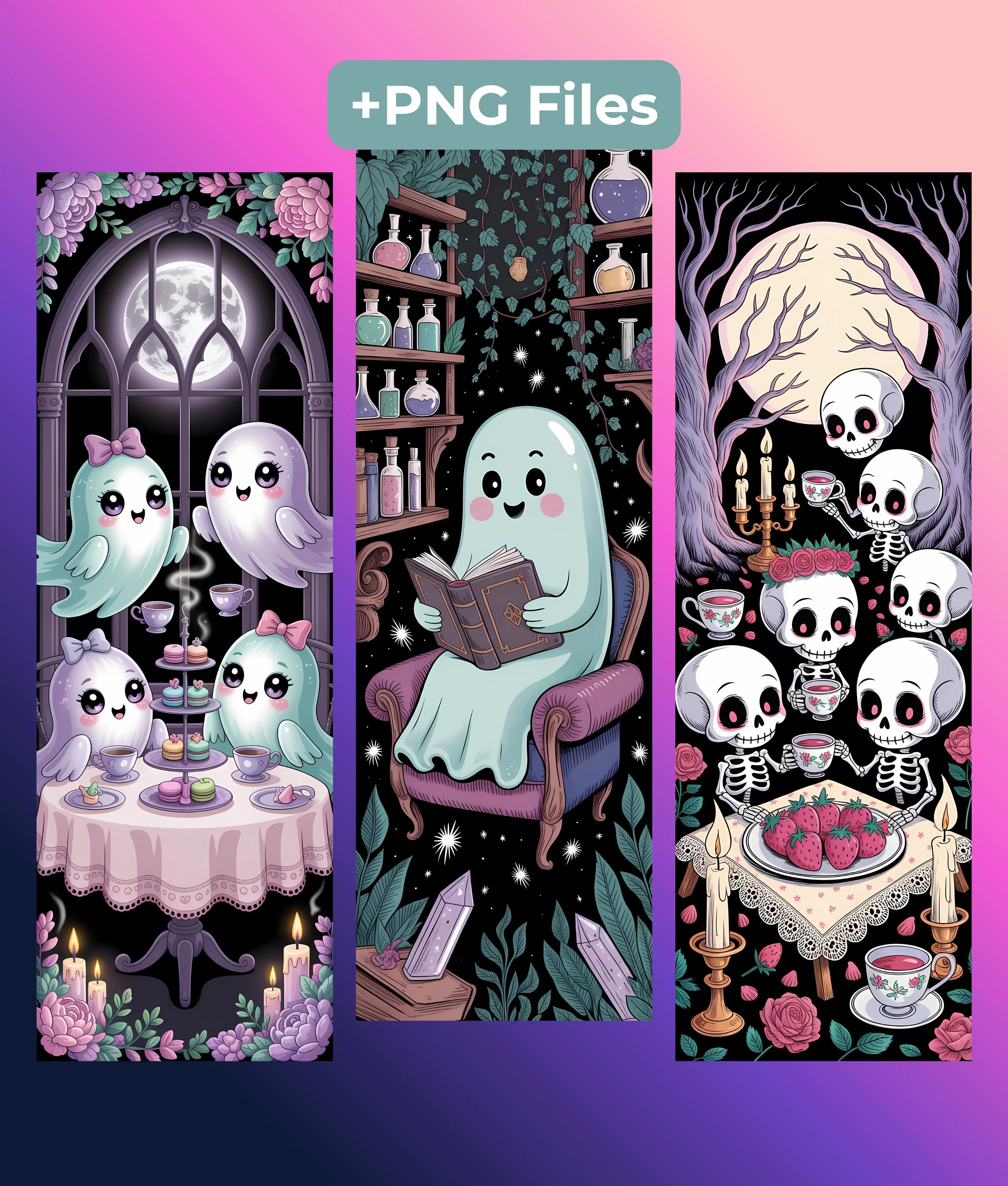 Creepy Cute Bookmark Bundle - Junk Journals Collection - CraftNest - Digital Crafting and Art
