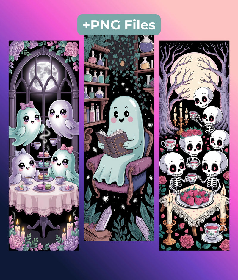 Creepy Cute Bookmark Bundle - Junk Journals Collection - CraftNest - Digital Crafting and Art