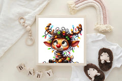 Christmas Reindeer Clipart Bundle 10 - CraftNest - Digital Crafting and Art