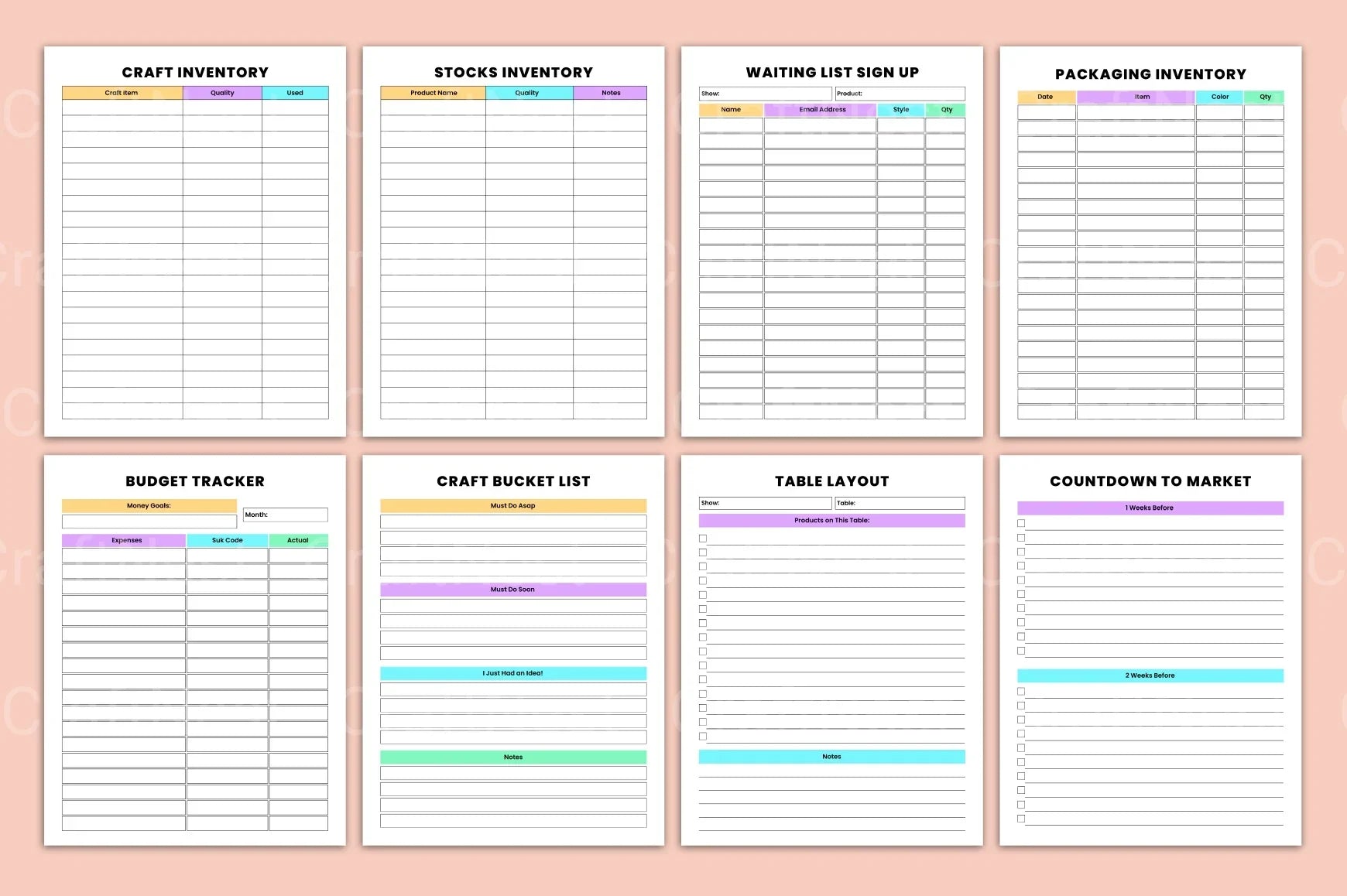 Craft Business Organizer for Efficient Management - CraftNest - Digital Crafting and Art