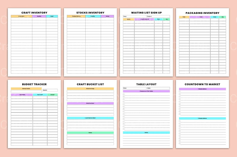 Craft Business Organizer for Efficient Management - CraftNest - Digital Crafting and Art