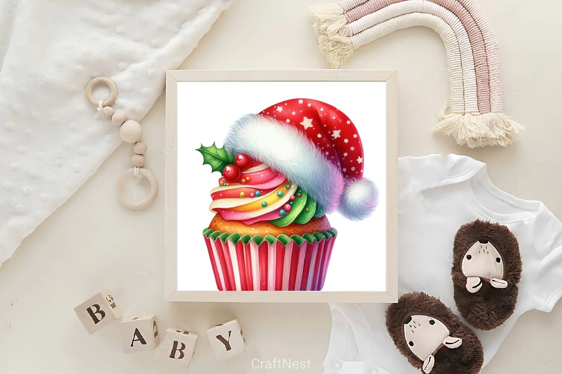 Christmas Cupcakes Clipart Bundle - CraftNest - Digital Crafting and Art