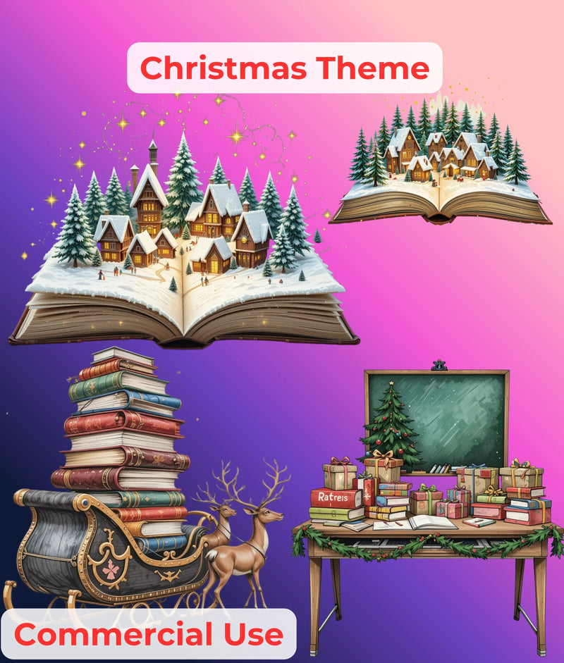 Teacher Christmas Clipart Bundle - CraftNest - Digital Crafting and Art