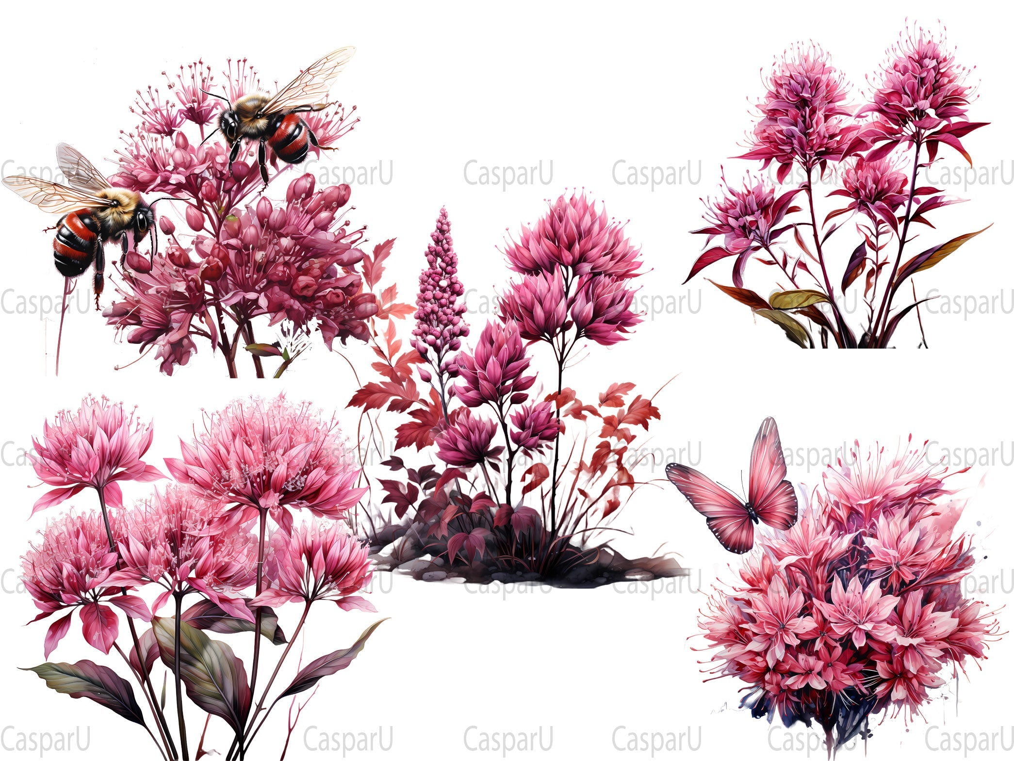 Autumn Joe-Pye Clipart - CraftNest