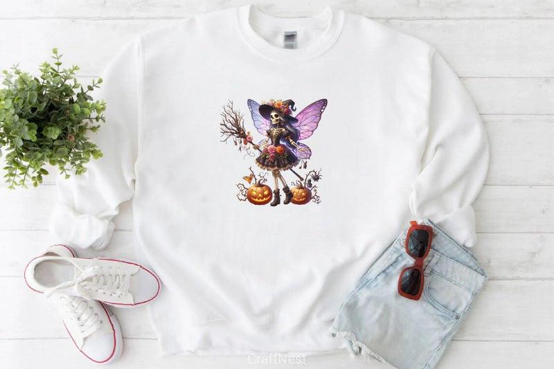 Cute Fairy Skeleton Clipart Bundle - CraftNest - Digital Crafting and Art