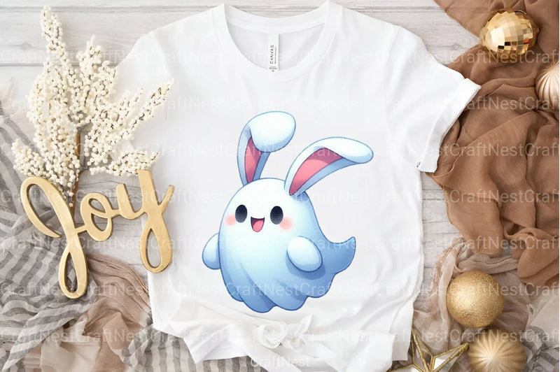 Easter Cute Ghost Clipart Bundle - CraftNest - Digital Crafting and Art