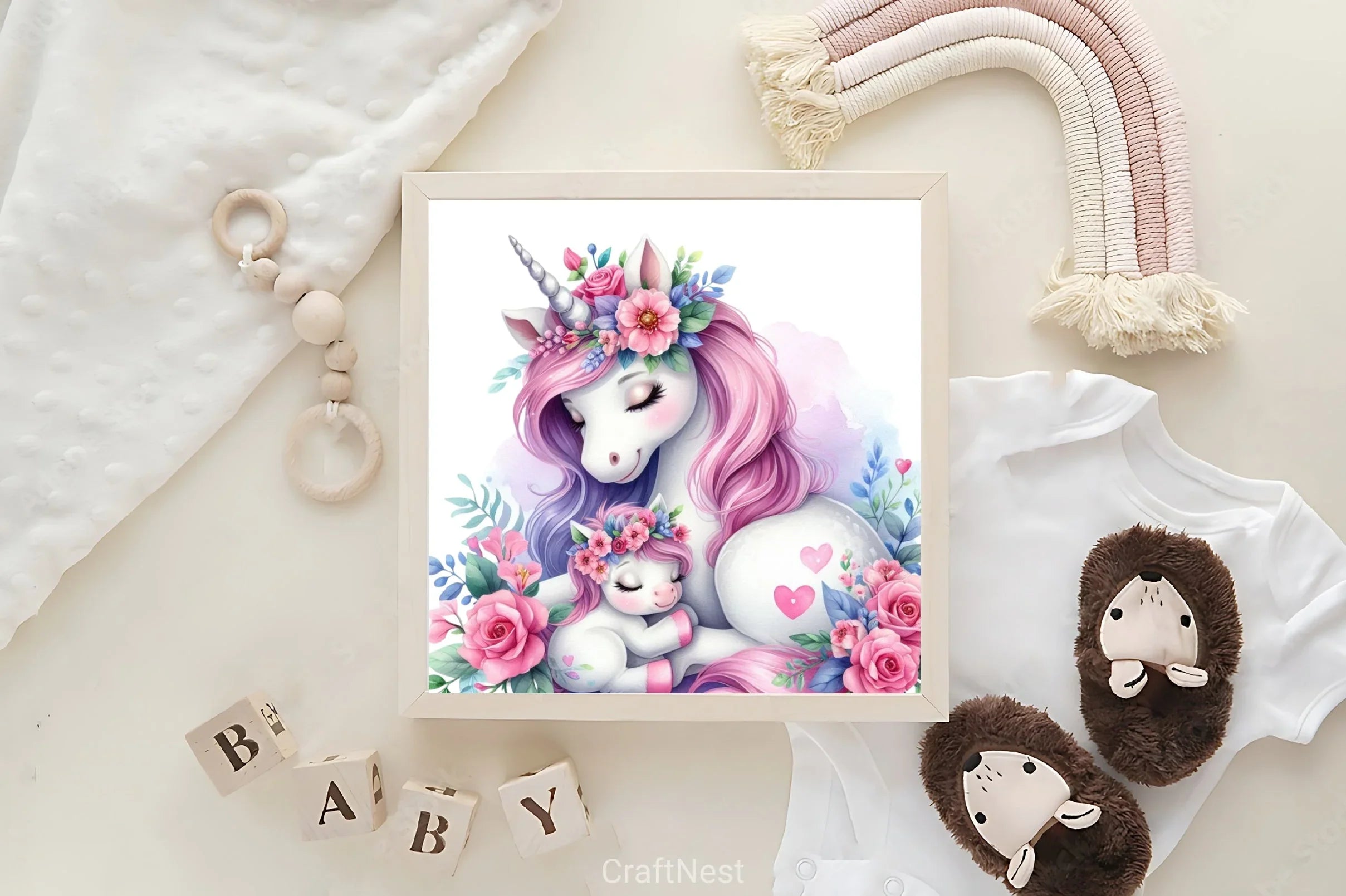 Mother's Day Unicorn Clipart Bundle - CraftNest - Digital Crafting and Art