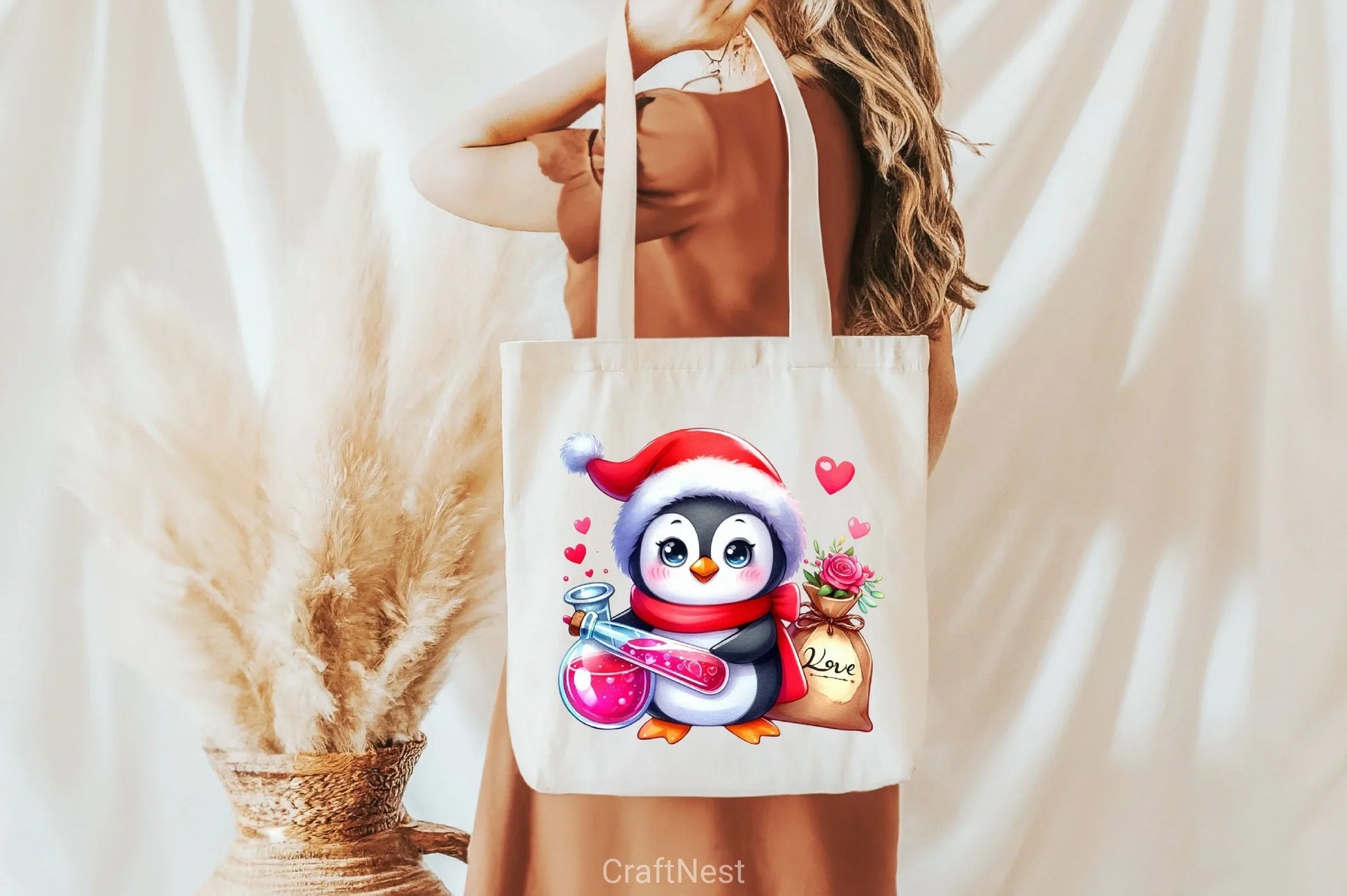 Valentine Penguin Clipart Bundle - CraftNest - Digital Crafting and Art