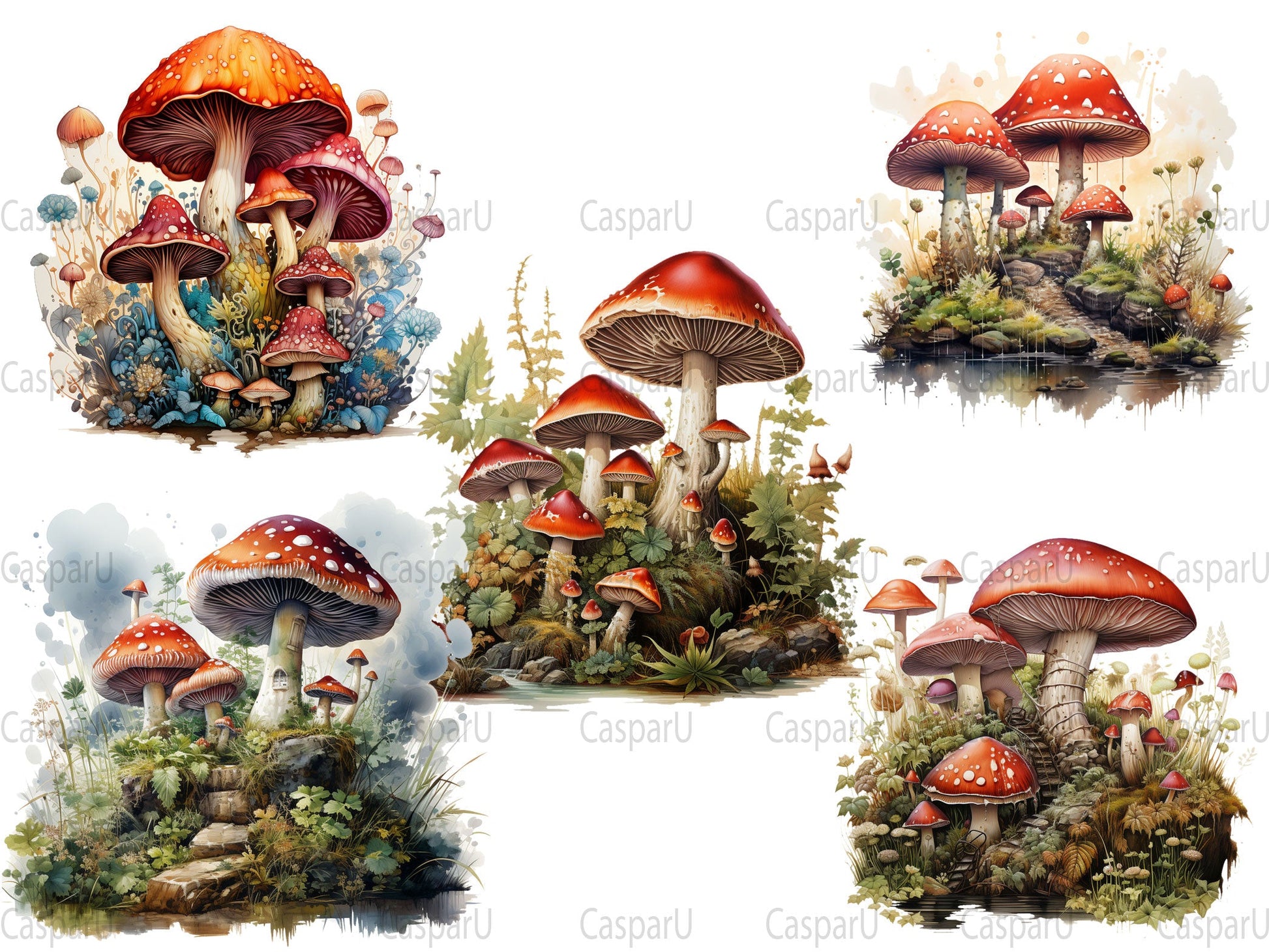 Mushroom And Fungus Clipart - CraftNest