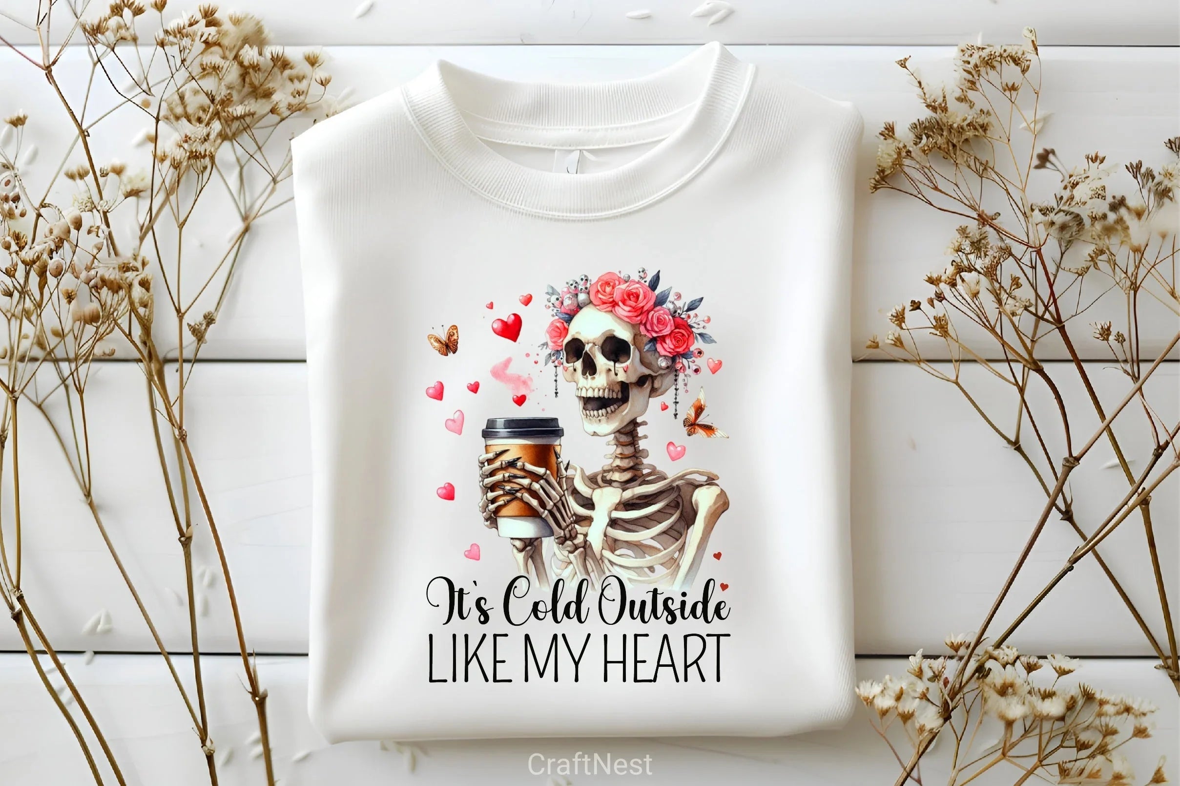 Skeleton Valentine Clipart Bundle - CraftNest - Digital Crafting and Art