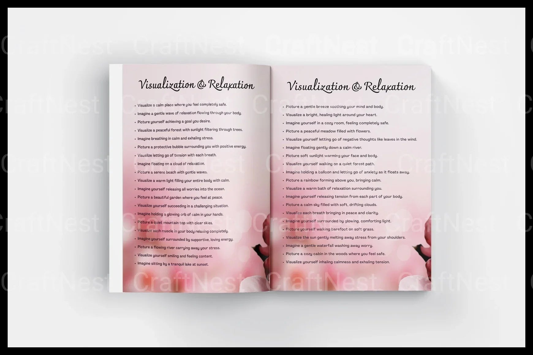Anxiety Relief Prompts Book for Stress Reduction - CraftNest - Digital Crafting and Art