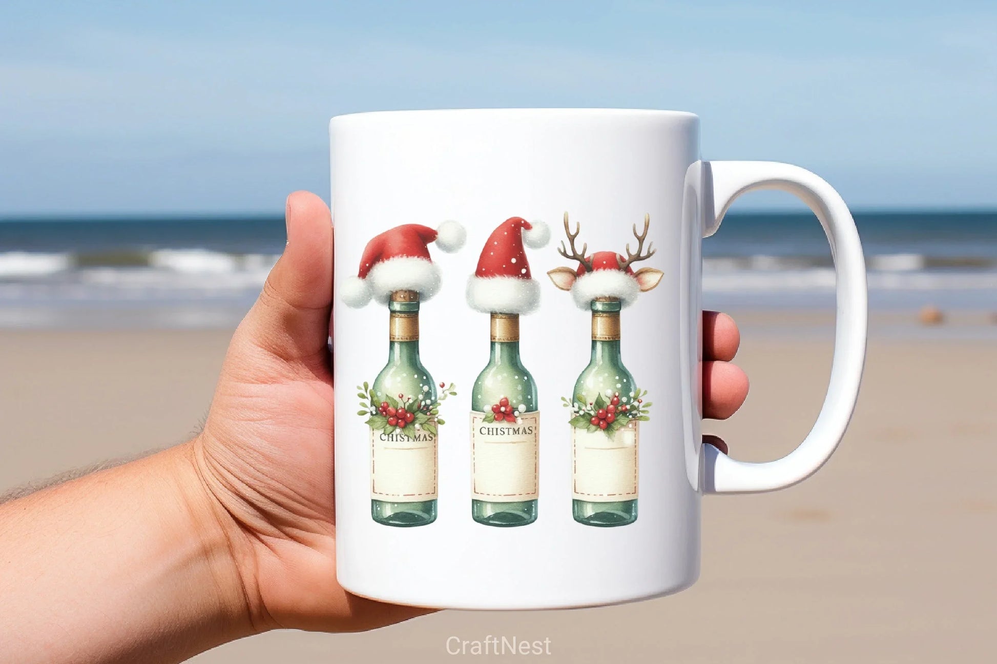 Beer Christmas Funny Clipart Bundle - CraftNest - Digital Crafting and Art