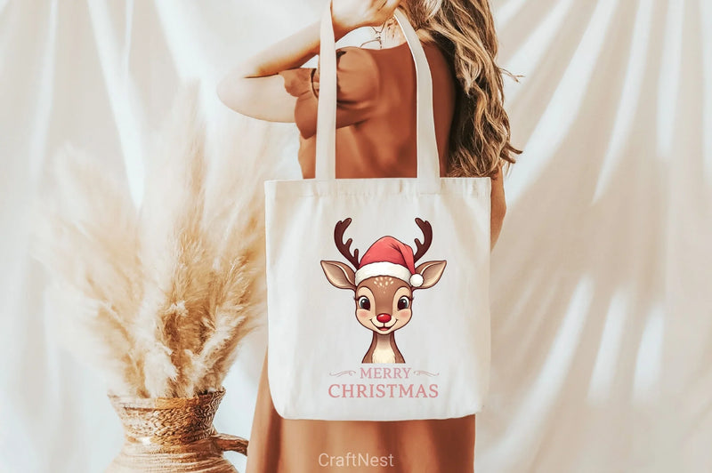 Reindeer Christmas Clipart Bundle - CraftNest - Digital Crafting and Art