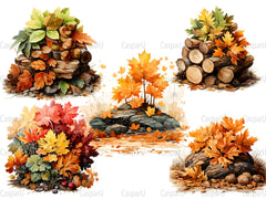 Leaf Pile Fun Clipart - CraftNest