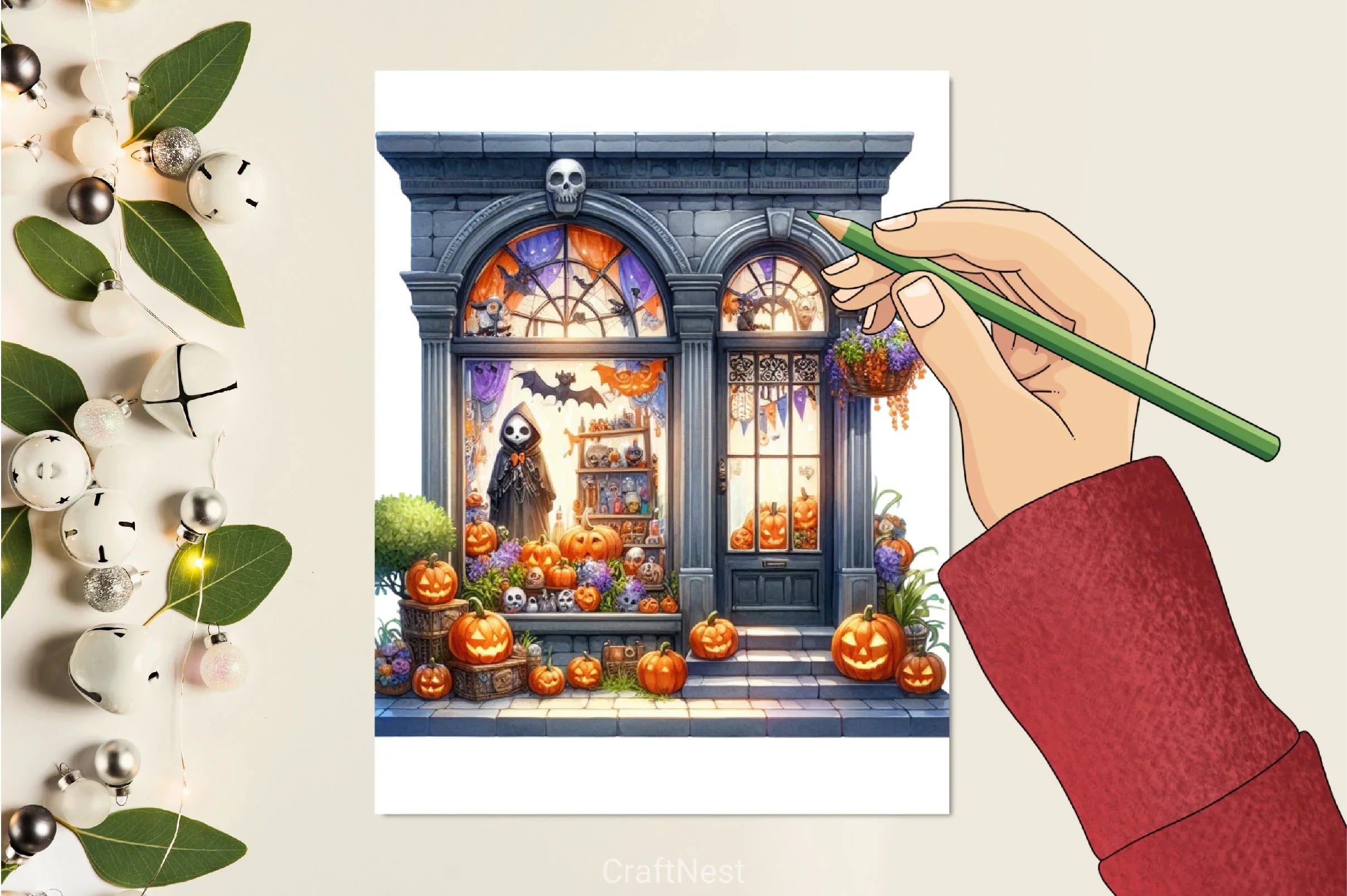 Halloween Storefront Clipart Bundle - CraftNest - Digital Crafting and Art