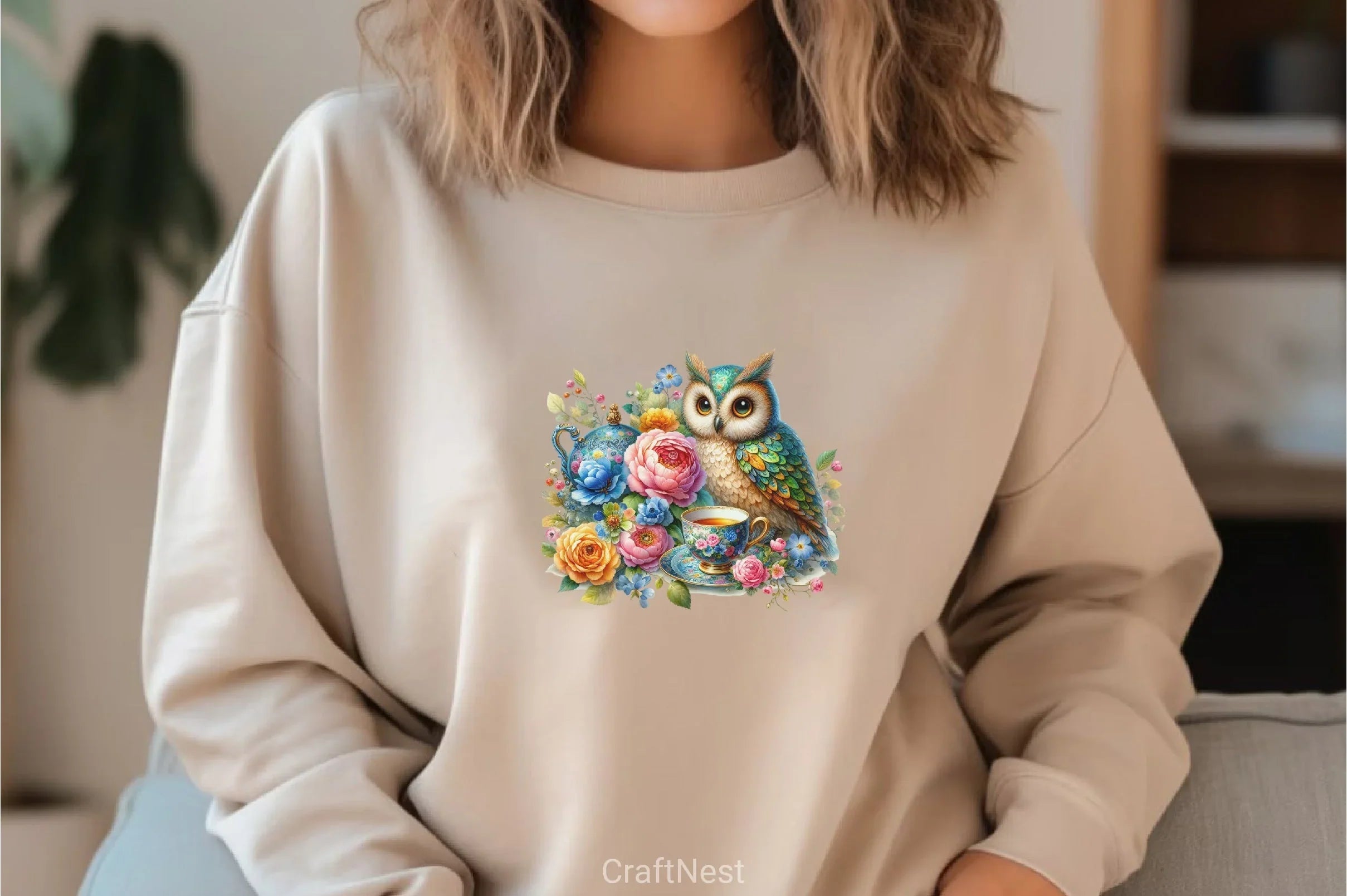 Floral Owl Clipart Bundle - CraftNest - Digital Crafting and Art