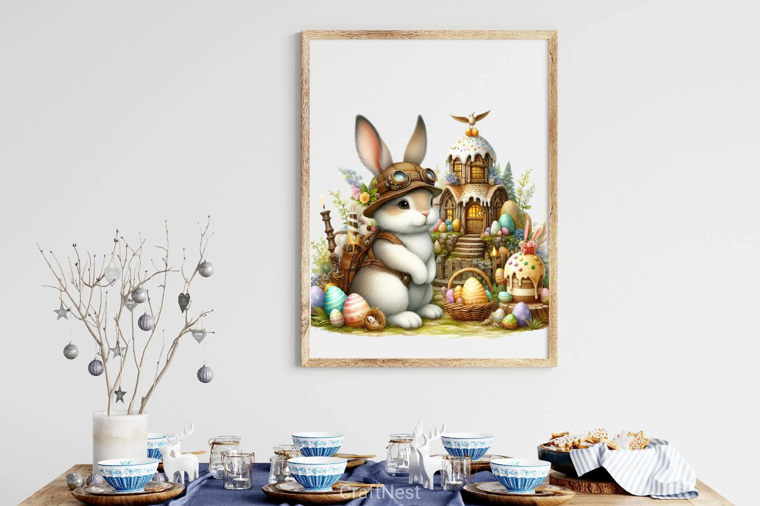 Easter Bunny House Clipart Bundle 2 - CraftNest - Digital Crafting and Art