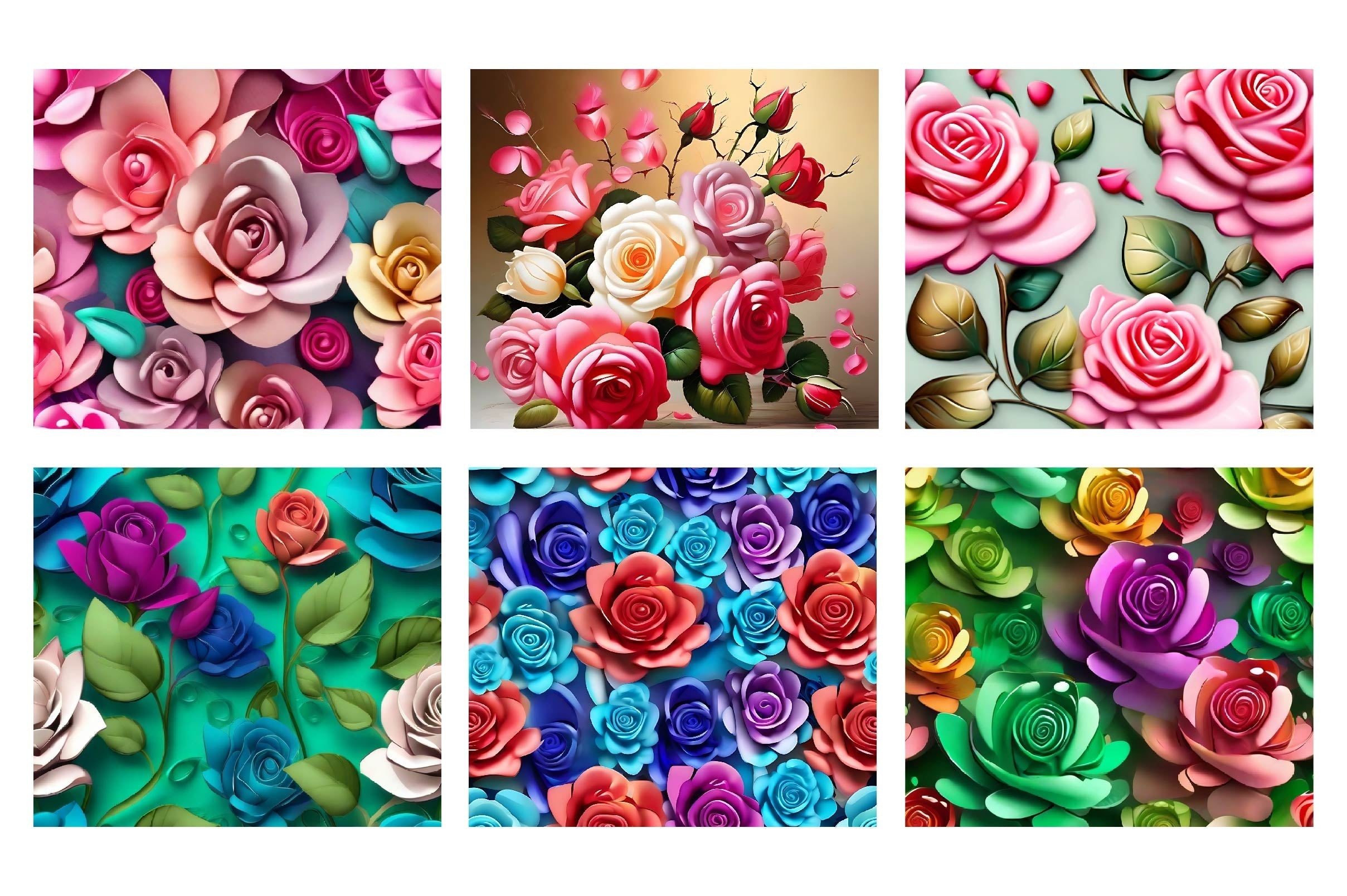 Flower Tumbler Wrap Bundle 15