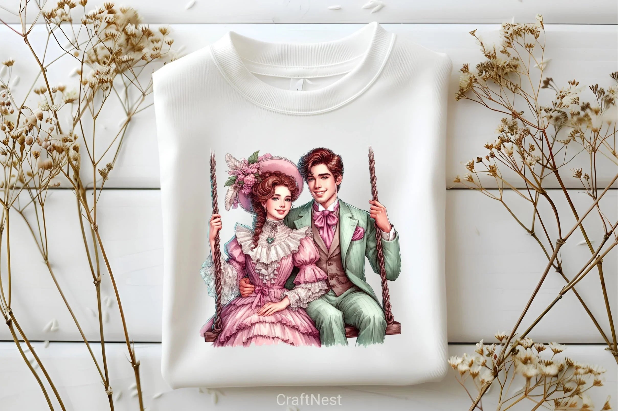 Valentine Romantic Couple Clipart Bundle 3 - CraftNest - Digital Crafting and Art