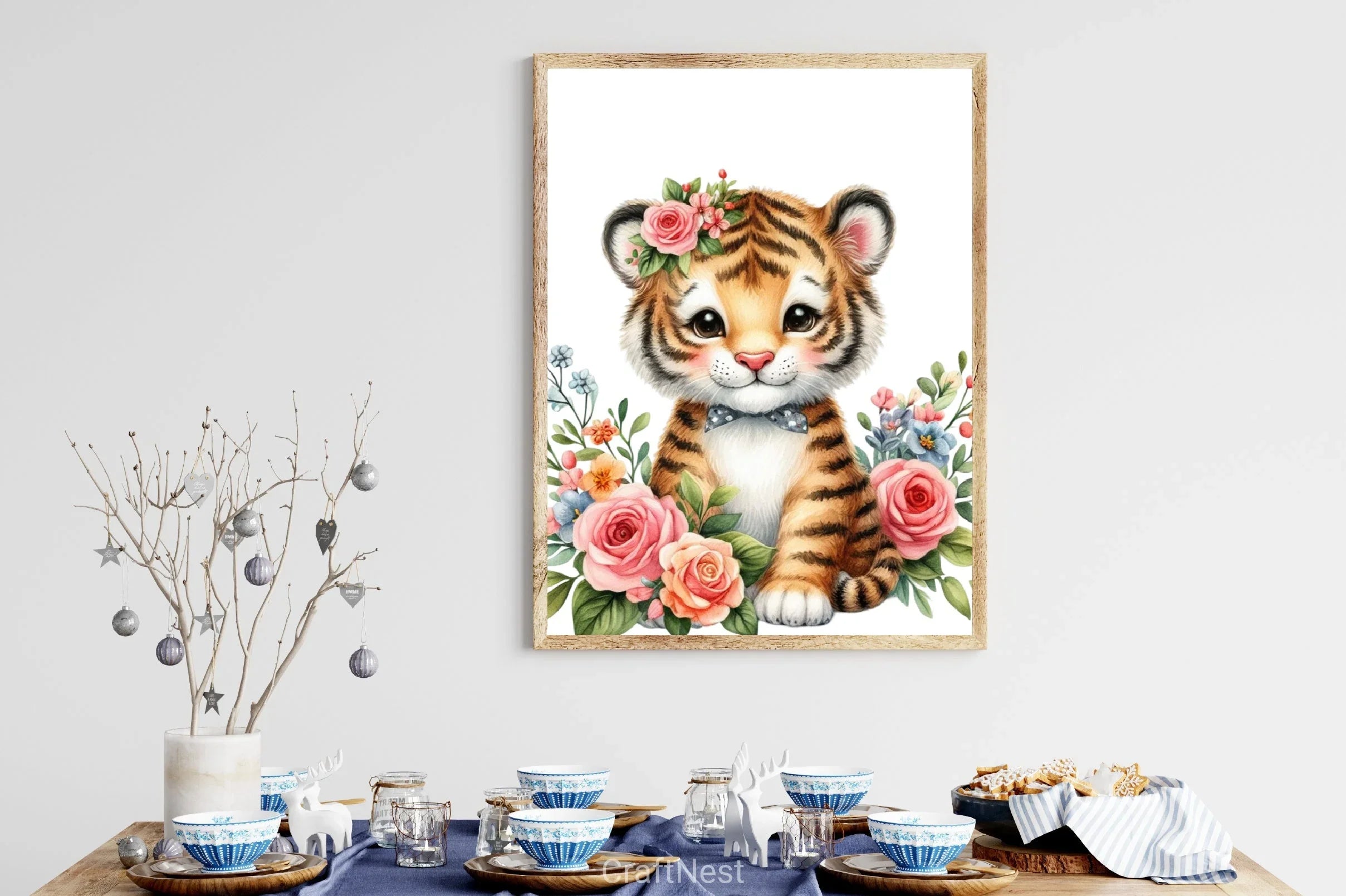 Tiger Flowers Clipart Bundle - CraftNest - Digital Crafting and Art