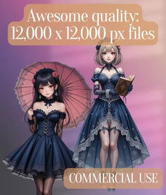 Gothic Lolita SVG Bundle - CraftNest - Digital Crafting and Art