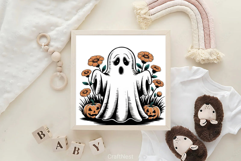 Halloween Ghost Clipart Bundle 10 - CraftNest - Digital Crafting and Art