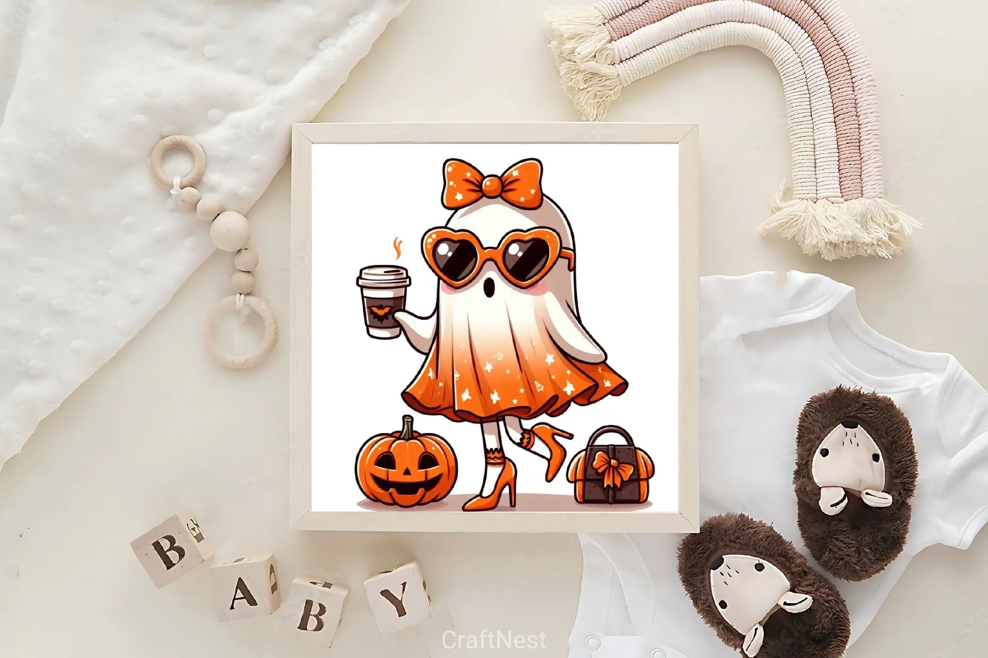 Cute Ghost Halloween Clipart Bundle 1 - CraftNest - Digital Crafting and Art