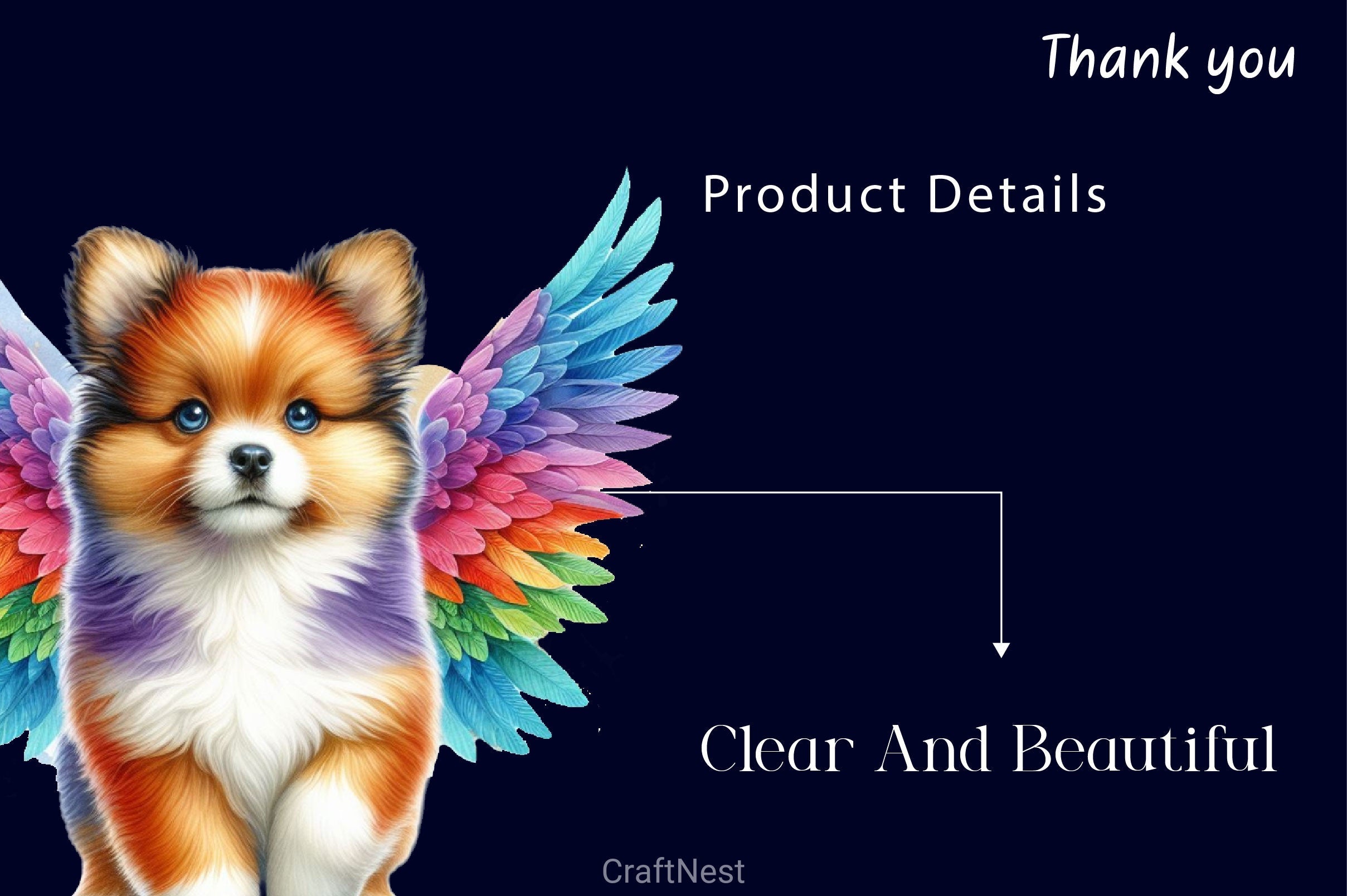 Dog With Angel Wings Clipart Bundle
