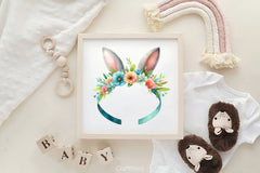 Bunny Headband Clipart Bundle - CraftNest - Digital Crafting and Art