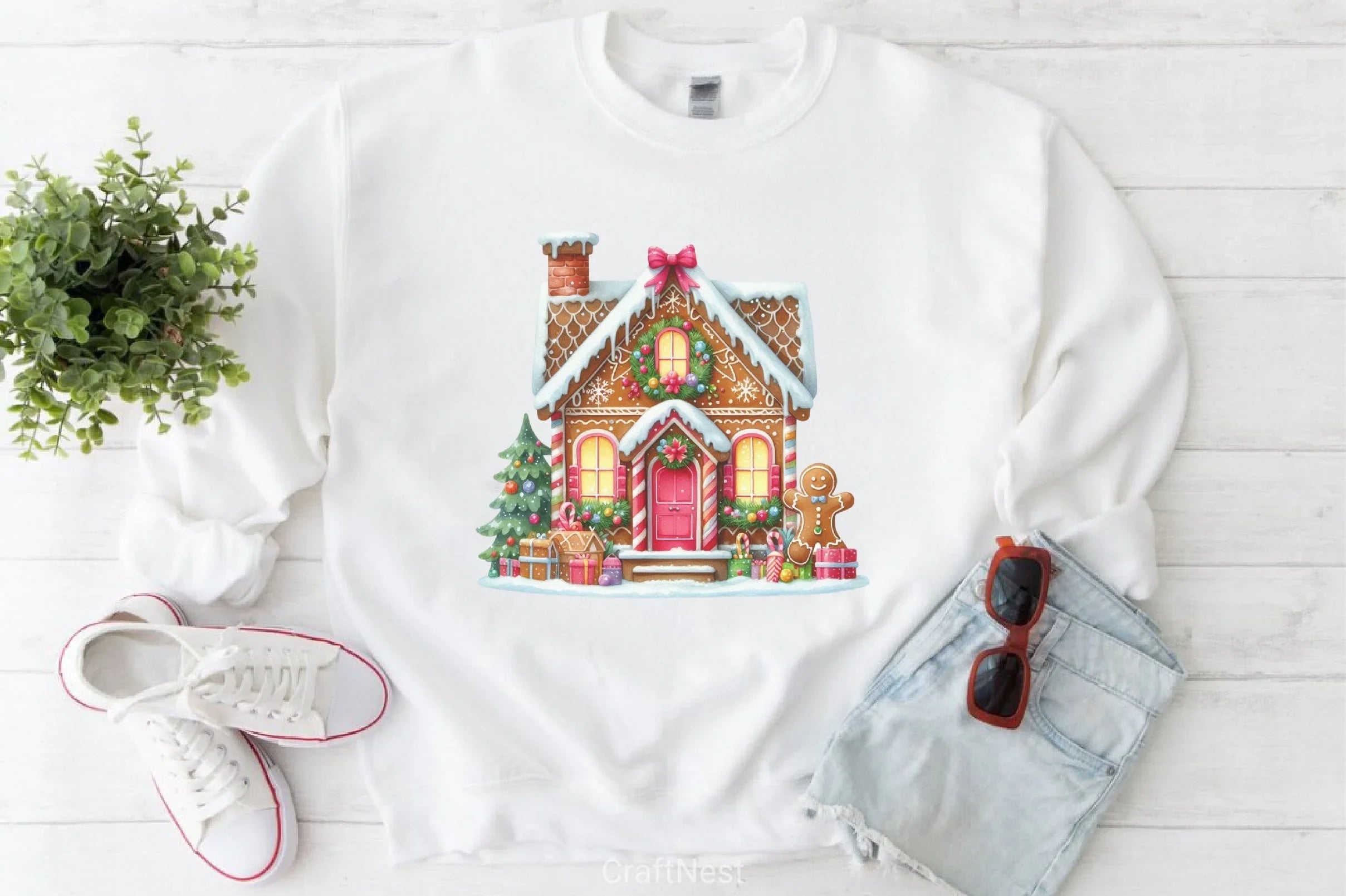 Christmas Gingerbread House Clipart Bundle - CraftNest - Digital Crafting and Art