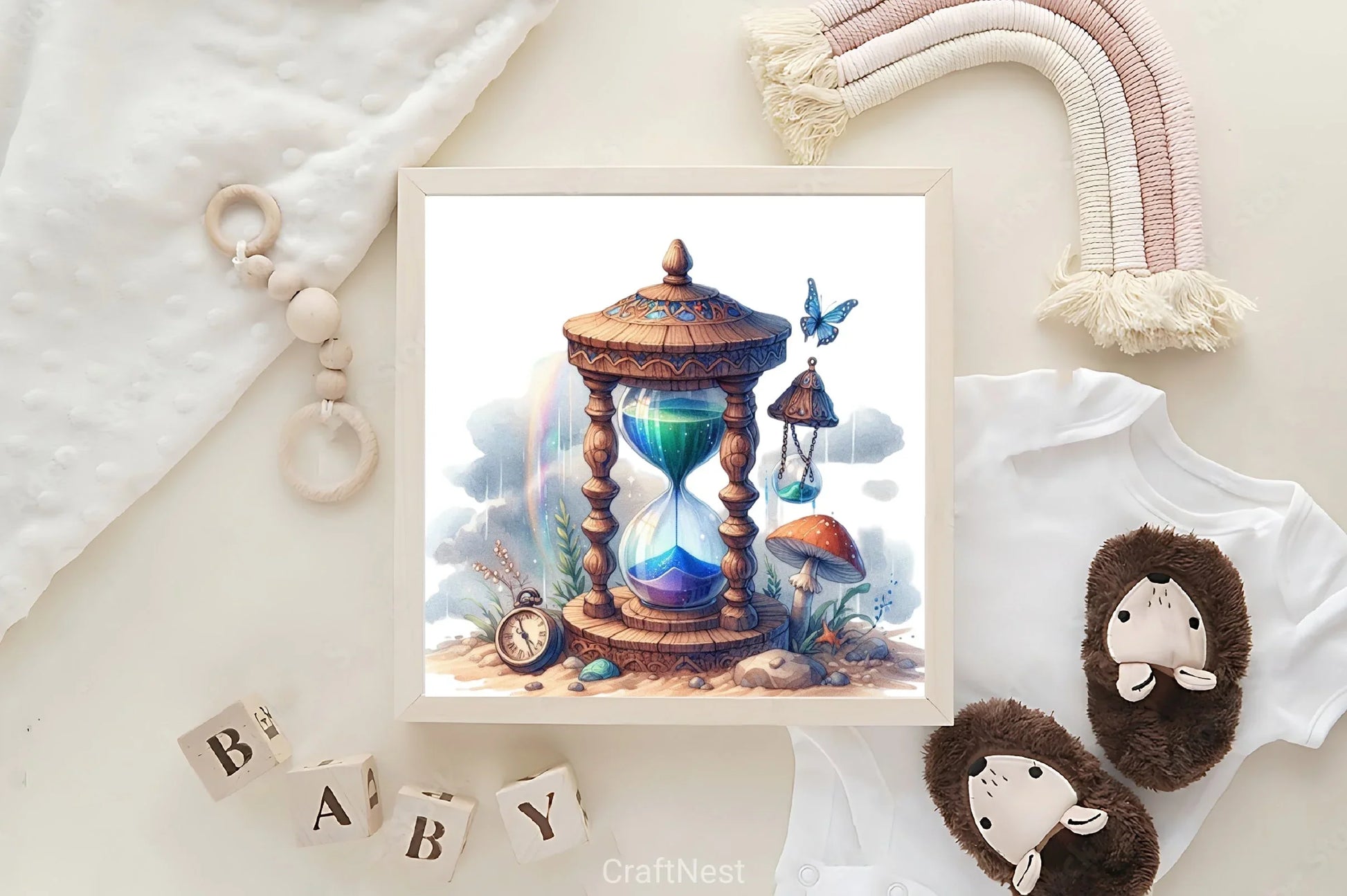 Watercolour Hourglass Clipart Bundle - CraftNest - Digital Crafting and Art