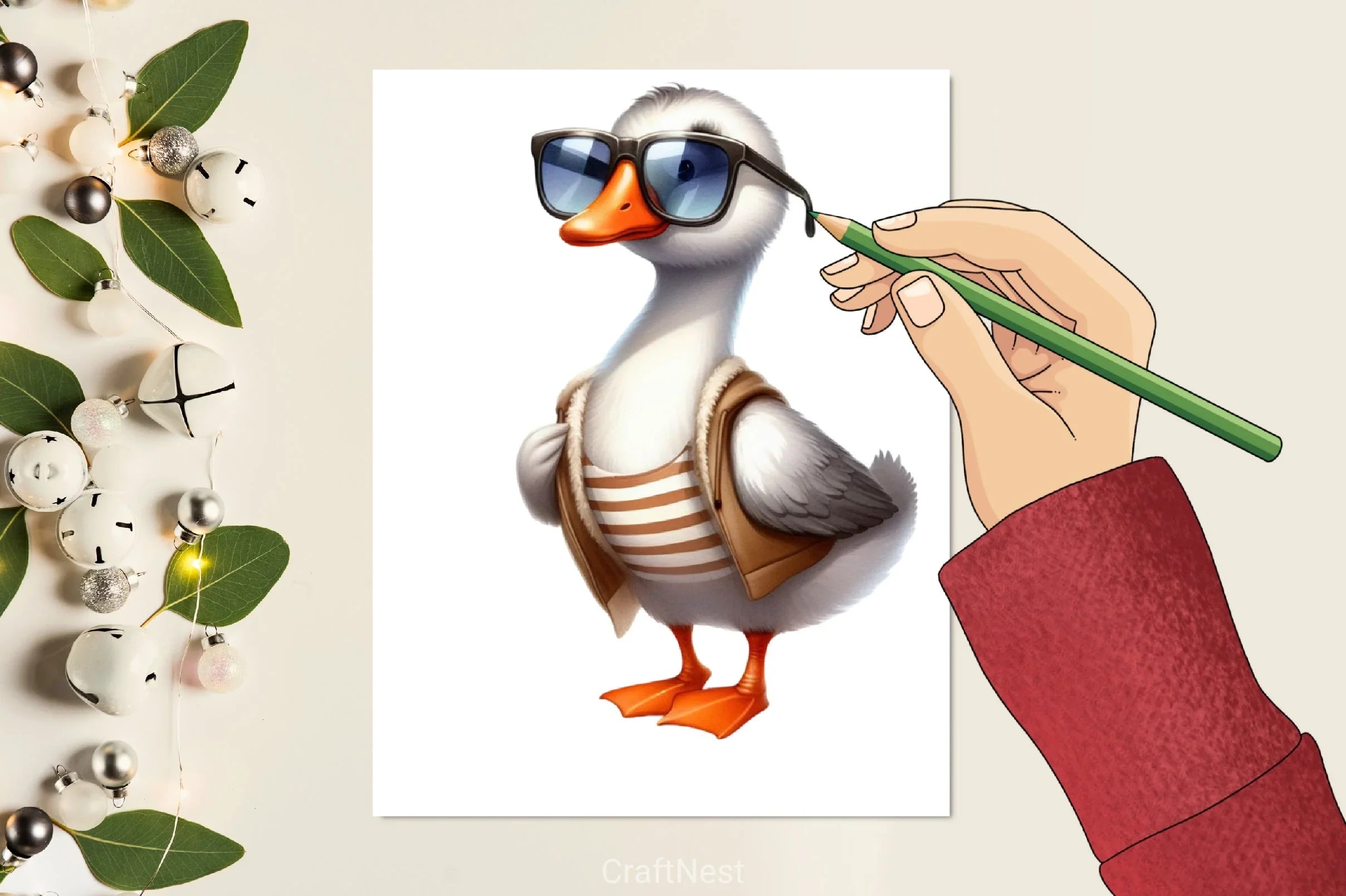 Summer Ducks Clipart Bundle - CraftNest - Digital Crafting and Art
