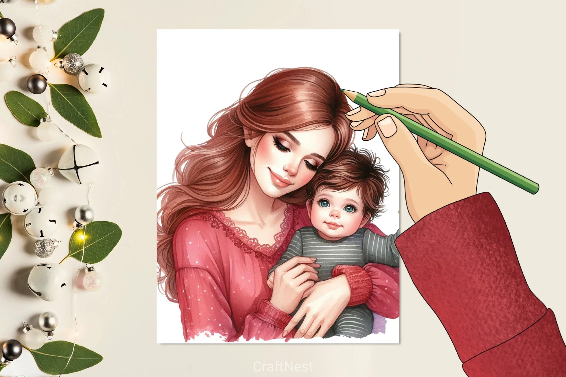 Mom & Baby Clipart Bundle 3 - CraftNest - Digital Crafting and Art