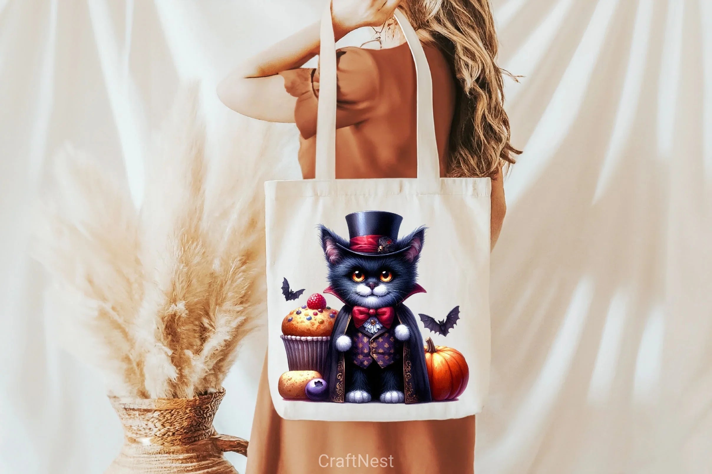 Halloween Vampire Cat Clipart Bundle - CraftNest - Digital Crafting and Art