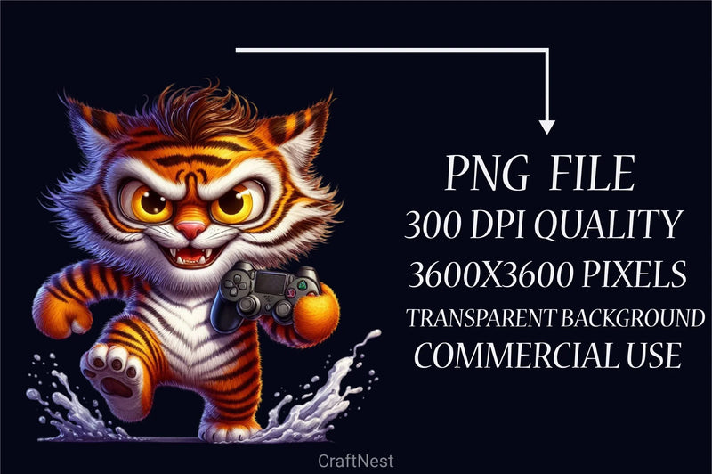 Angry Tiger Clipart Bundle - CraftNest - Digital Crafting and Art