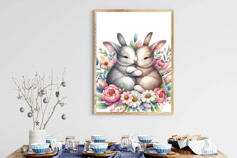 Mother's Day Bunny Clipart Bundle - CraftNest - Digital Crafting and Art