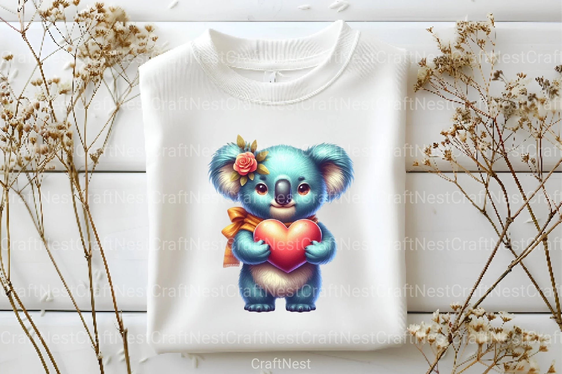 Valentine Koala Clipart Bundle 2 - CraftNest - Digital Crafting and Art