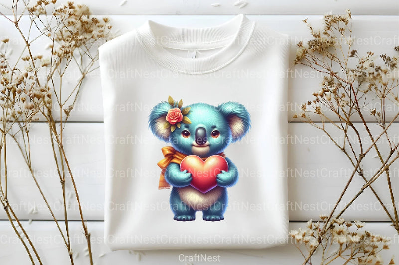 Valentine Koala Clipart Bundle 2 - CraftNest - Digital Crafting and Art